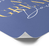 Poster Typographie moderne du Grand Jour Inspiration (Coin)