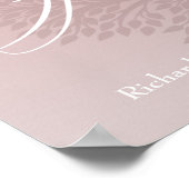 Poster Typographie moderne du nom de famille (Coin)