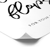 Poster Typographie moderne Flip flops mariage (Coin)