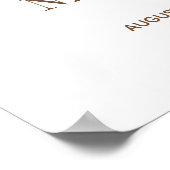 Poster Typographie moderne glamour signe de bienvenue mar (Coin)