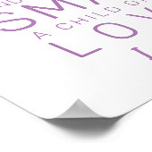 Poster Typographie moderne Je suis gentil, Brave poupée p (Coin)