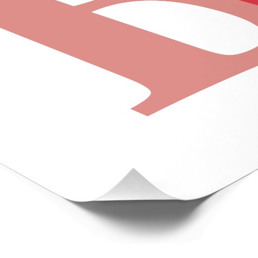 Poster Typographie moderne Noël (Coin)