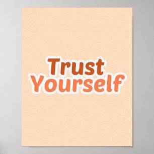 Poster Typographie Motivationnelle Minimaliste "Fais Conf