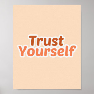 Poster Typographie Motivationnelle Minimaliste "Fais Conf
