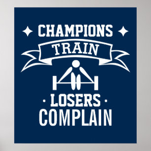 Poster Typographie motivationnelle Motivation du gymnas