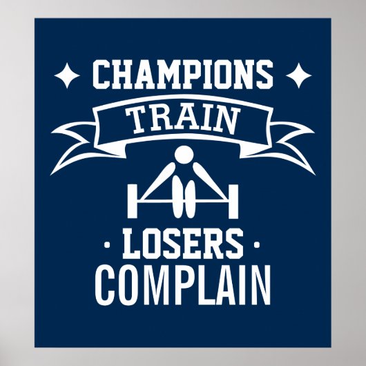 Poster Typographie motivationnelle | Motivation du gymnas (Devant)