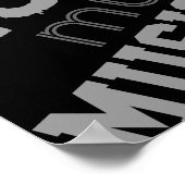 Poster typographie musique décor idée (Coin)