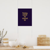 Poster Typographie quantique Oswald or violet foncé (Cuisine)