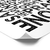 Poster Typographie saxophone (Coin)