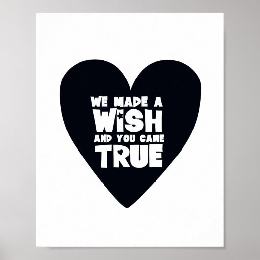 Poster Typographie Scandi noir et blanc Inspiration (Devant)