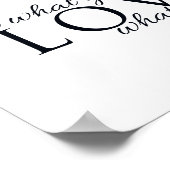 Poster Typographie Scandi noir et blanc Inspiration (Coin)