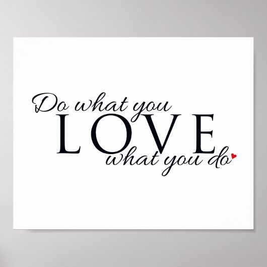 Poster Typographie Scandi noir et blanc Inspiration (Devant)