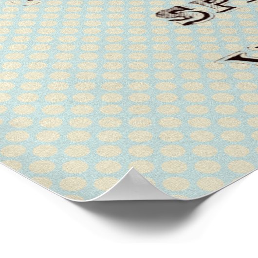 Poster Typographie vintage (Coin)