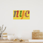 Poster typographique New York City (Cuisine)