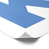 Poster typographique rouge nantucket et bleu #2 (Coin)