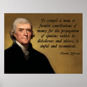 Poster Tyrannie de Thomas Jefferson