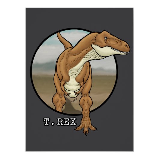 Poster Tyrannosaurus rex #1 (Devant)