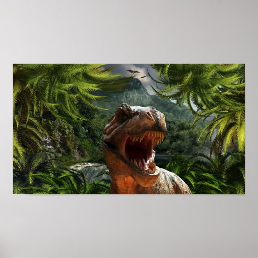 Poster tyrannosaurus-rex-284554 tyrannosaurus rex dinosau (Devant)