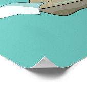 Poster Tyrannosaurus Rex Boss Assis À Un Bureau. (Coin)