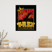 Poster Tyrannosaurus Rex Dinosaur Invasion (Cuisine)