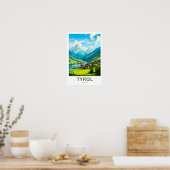 Poster Tyrol Autriche Imprimer Voyage (Cuisine)