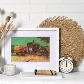 Poster Tziganes avec caravanes par Vincent van Gogh