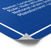 Poster U-2 Dragon Lady - Plan directeur de l'avion AD (Coin)