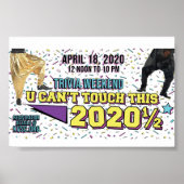 Poster U Can't Touch This Trivia Weekend 2020 1/2 (Devant)