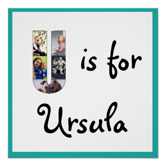 Poster U est pour Nom (Devant)