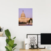 Poster U.S. Capitol, Washington D.C. (District of (Bureau à domicile)