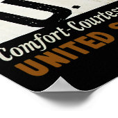Poster U.S.L. ~ Confort, Gracieuseté, Sécurité, Vitesse (Coin)