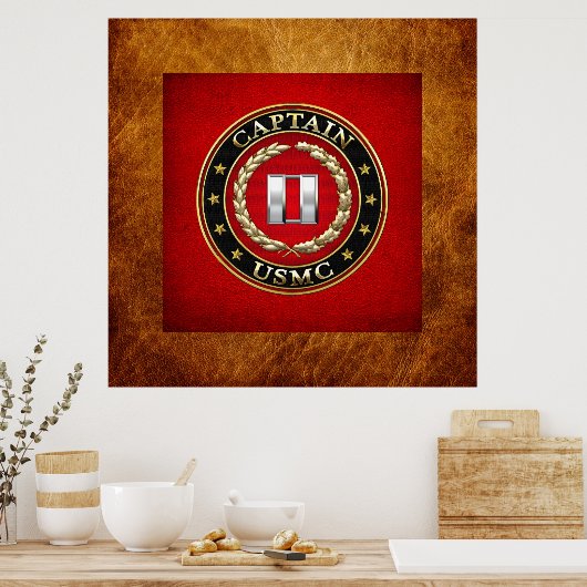 Poster U.S. Marines: Captain (USMC Capt) [3D] (Cuisine)