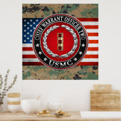 Poster U.S. Marines: Chief Warrant Two (USMC CWO-2) [3D] (Cuisine)