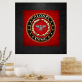 Poster U.S. Marines: Colonel (USMC Col) [3D] (Cuisine)