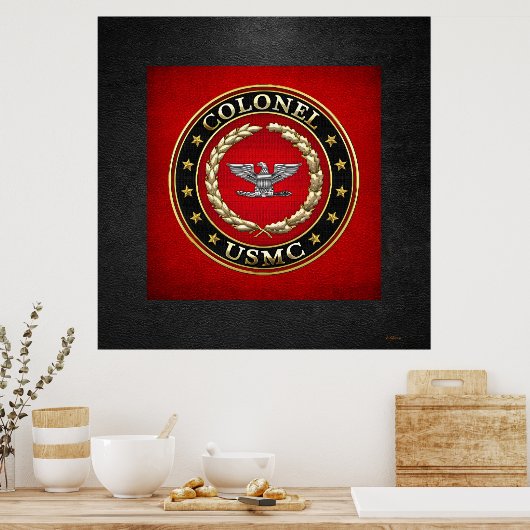 Poster U.S. Marines: Colonel (USMC Col) [3D] (Cuisine)