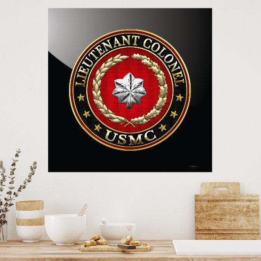 Poster U.S. Marines : Lieutenant-colonel (USMC LtCol) [3D (Cuisine)