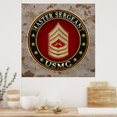 Poster U.S. Marines: Master Sergeant (USMC MSgt) [3D] (Cuisine)