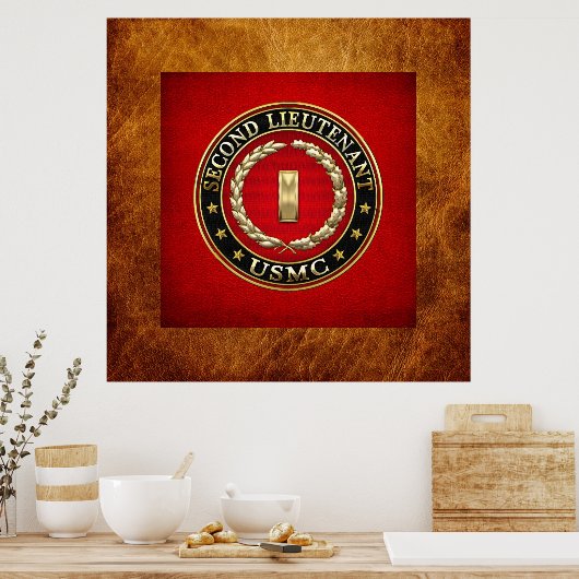 Poster U.S. Marines: second lieutenant (USMC 2ndLt) [3D] (Cuisine)