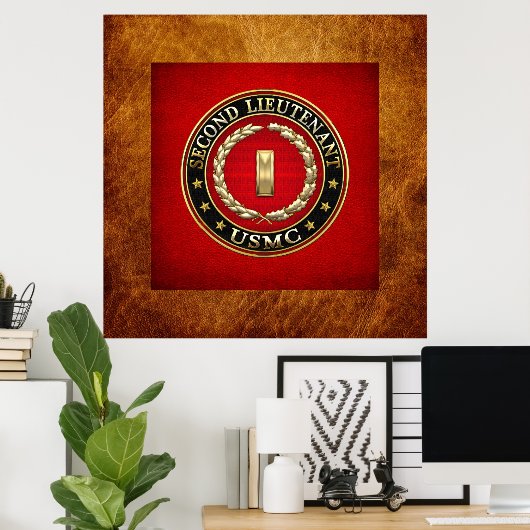 Poster U.S. Marines: second lieutenant (USMC 2ndLt) [3D] (Bureau à domicile)
