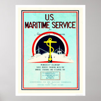 Poster U.S. Maritime Service (US02055)