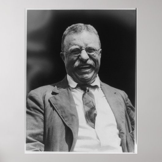 Poster U.S. President Theodore Teddy Roosevelt Laughing (Devant)