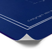 Poster U.S.S. Juneau Blueprint (Coin)