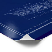 Poster U.S.S. Juneau Blueprint (Coin)