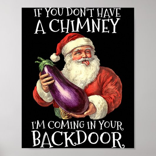 Poster Ual Innuendo Santa Rude Christmas (Devant)