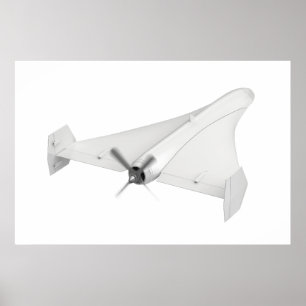 Poster UAV militaire propulsé par hélice
