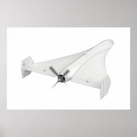 Poster UAV militaire propulsé par hélice (Devant)