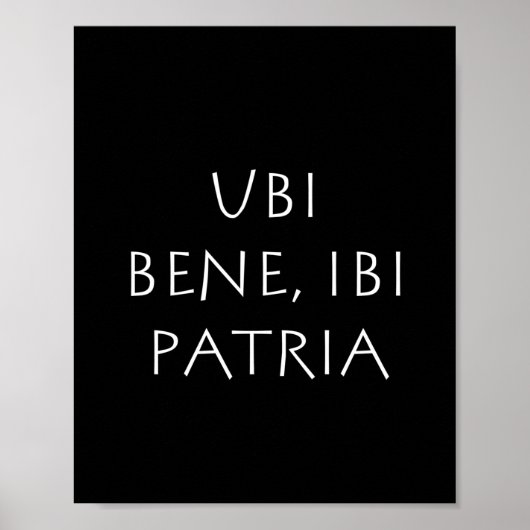 Poster Ubi bene ibi patria (Devant)