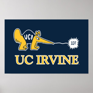 Poster UC Irvine UCI Anteaters Zot!