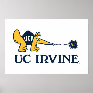 Poster UC Irvine UCI Anteaters Zot!