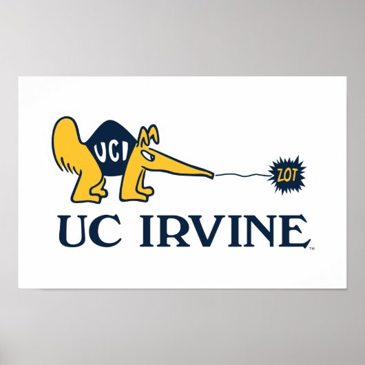 Poster UC Irvine | UCI Anteaters Zot! (Devant)